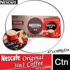 3-IN-1 NESCAFE (Original) Coffee (47's X 18pkts) (Food Service Pack) - Nestle Catering STD