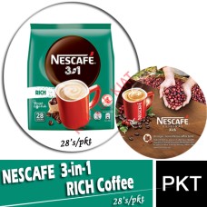 Coffee 3-in-1, NESCAFE (Original RICH RICH RICH) 28's-12480775 - Nestle Catering STD