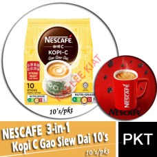 Coffee 3-in-1, Nescafe Kopi C Gao Siew Dai 10's