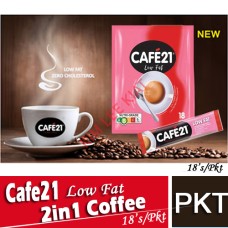 Coffee 2-in-1, CAFE21 22'sx14g (low fat) Coffee 2-in-1, CAFE21 22'sx14g (low fat)