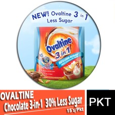 Chocolate 3-in-1, OVALTINE 30% Less Sugar (15's)