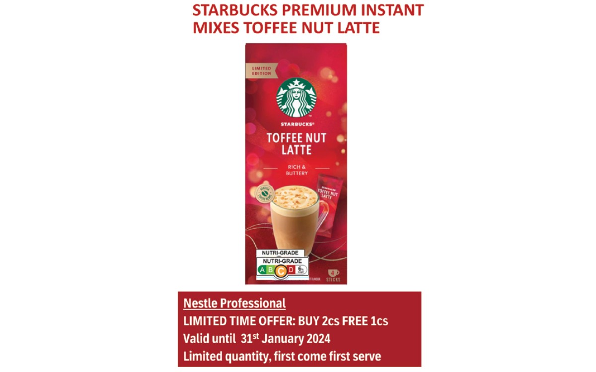 STARBUCKS Toffee Nut Latte Premium Instant Mixes