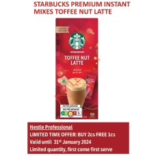 STARBUCKSToffee Nut Latte Premium Instant Mixes (4x23g) x10Box/Ctn