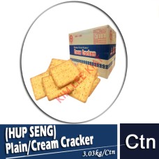 (NO Tin Deposit) Biscuits, Plain/Cream Cracker (HUP SENG) 3.03 KGS