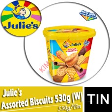BB04AB-Biscuits, Assorted (Julie's)  530g (W) - Small Tin