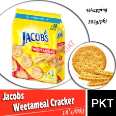 Biscuits, JACOB Weetameal 502g (18 Packs)(W)