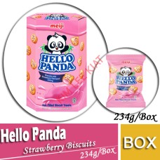 Biscuits, MEIJI Hello Panda 234G (9'S)(Strawberry)(w) Biscuits, MEIJI Hello Panda 234G (9'S)(Strawberry)(w)