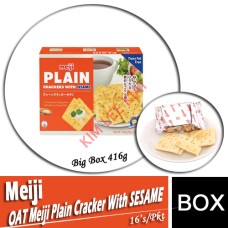 Biscuits, OAT Meiji Plain Cracker With SESAME 416g 16's( Big)