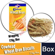 Biscuits,COWHEAD  Wheat Bran (W)178g 8's