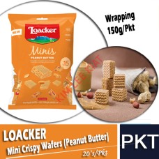 LOACKER Mini Crispy Wafers (Peanut Butter) 15's (Wrapping)150g