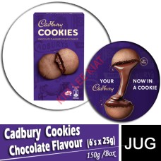 Biscuits-CADBURY Cookies (6's x 25g) 150g (Chocolate Flavour)