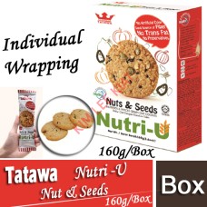 Biscuits,TTW TATAWA Nutri-U Nuts & Seeds Oat Cookies 160g(W)