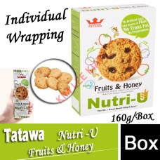 Biscuits,TTW TATAWA Nutri-U Fruits & Honey Oat Cookies 160g(W)