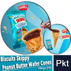 Biscuits, SKIPPY Peanut Butter Wafer Cones (4 Pcs x 11g)