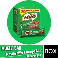 Muesli Bar, Nestle Milo Energy Snack Bar (10's) 210g-12492106 - Nestle Catering Food