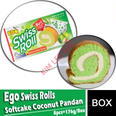 Ego Swiss Rolls Coconut Pandan (8pcs) 176g