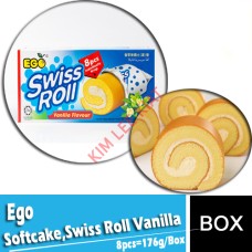Softcake,Ego Swiss Roll Vanilla (8pcs) 176g