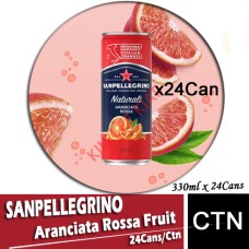 Sanpellegrino Aranciata Rossa Fruit Can Drink 24's x330ml