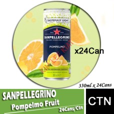 Exp:04/2024-Sanpellegrino Pompelmo Fruit Can Drink 24's x330ml