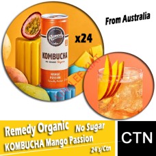 Remedy Organic KOMBUCHA Mango Passion (No Sugar) 24's/ctn (From Australia)