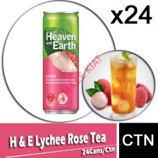 Drink Canned, H & E Lychee Rose Tea 24's/ctn