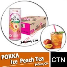 Drink Canned, POKKA Ice Peach Tea 24's (Less Sugar) Drink Canned, POKKA Ice Peach Tea 24's (Less Sugar)