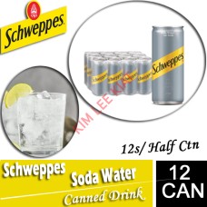Drink Canned, SCHWEPPES Soda Water 12's