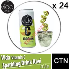 Drink Canned, Vida Vitamin C (Kiwi) Sparkling Drink 24's/ctn
