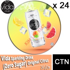 Drink Canned, Vida Zero Sugar (Original Citrus) Sparkling Drink24's/ctn