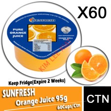SUNFRESH Orange Juice (95g x 60 Cups)Keep Fridge(Expire 2 Weeks) SUNFRESH Orange Juice (95g x 60 Cups)Keep Fridge(Expire 2 Weeks)