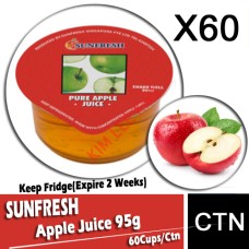 SUNFRESH Apple Juice (95g x 60 Cups)Keep Fridge(Expire 2 Weeks) SUNFRESH Apple Juice (95g x 60 Cups)Keep Fridge(Expire 2 Weeks)