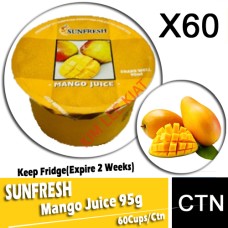 SUNFRESH Mango Juice (95g x 60 Cups)Keep Fridge(Expire 2 Weeks) SUNFRESH Mango Juice (95g x 60 Cups)Keep Fridge(Expire 2 Weeks)
