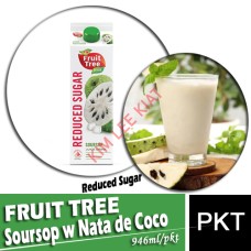 Juice (Fresh)-Pkt, FRUIT TREE Soursop w Nata de Coco Reduced Sugar 946ml 