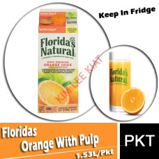 Juice (Fresh)-Pkt, Floridas (Orange With Pulp) 1.53L - Keep In Fridge