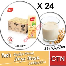 Drink Pkt, YEO's Soya Bean 24's/ctn (Less Sugar)