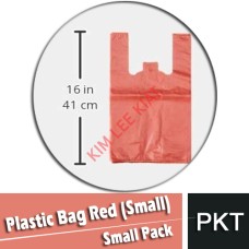 Plastic Bag, Red (Small)
