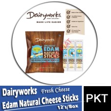 (Fresh)Cheese, Dairyworks Edam Natural Cheese Sticks 10's 200g