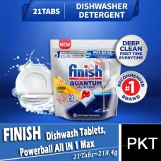 Dishwash Tablets, FINISH Powerball All IN 1 Max (21 Tabs)=218.4g