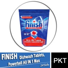 Dishwash Tablets, FINISH Powerball All IN 1 Max (24 Tabs) 384g (Regular)