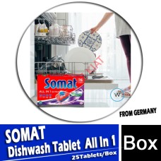 Dishwash Tablets, SOMAT All In 1 (26 TABS) (FROM GERMANY) Dishwash Tablets, SOMAT All In 1 (26 TABS) (FROM GERMANY)