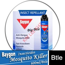 Insecticides, BAYGON Blue Bottle (Big) 600ml(Anti Dengue Mosquito Killer)