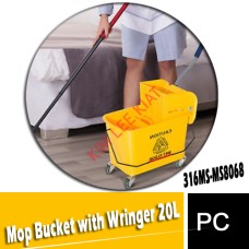 Mop Bucket with Wringer 20L (316MS-MS8068)