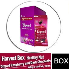 S.Order-Harvest Box Dipped Raspberry and Dark Chocolate 40g x 10 PKTS