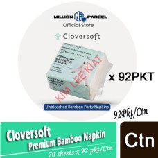 Cloversoft Premium Bamboo Napkin 70 sheets x 92 pkt/CTN(23x 23cm)