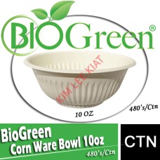 Bio Green Corn Ware Bowl 10oz 480's Ctn