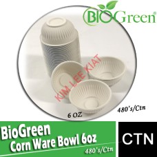 Bio Corn Ware Dessert Bowl 6oz 480's/ctn