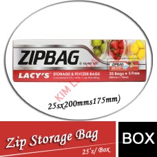 Zip/ Storage Bag, (25'sx200mms175mm)