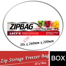 Zip/ Storage Freezer Bag, (20'sx260mmx280mm)