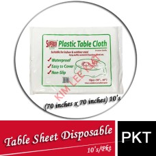 Table Sheet, Disposable 10's (70 inches x 70 inches)