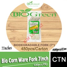 Bio Corn Ware Fork 7' Inches (480's/ctn)